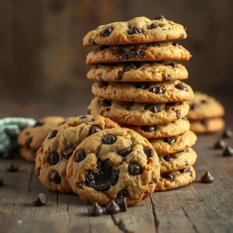 Thick cookies baking in oven