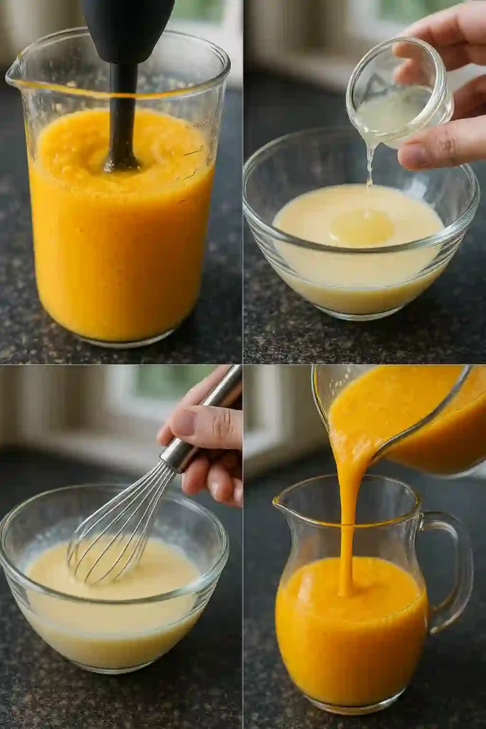 how to make creamy mango lemonade step by step
