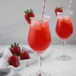 Strawberry daiquiri mocktail recipe card