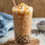 Caramel Milk Tea with Boba Iced recipe