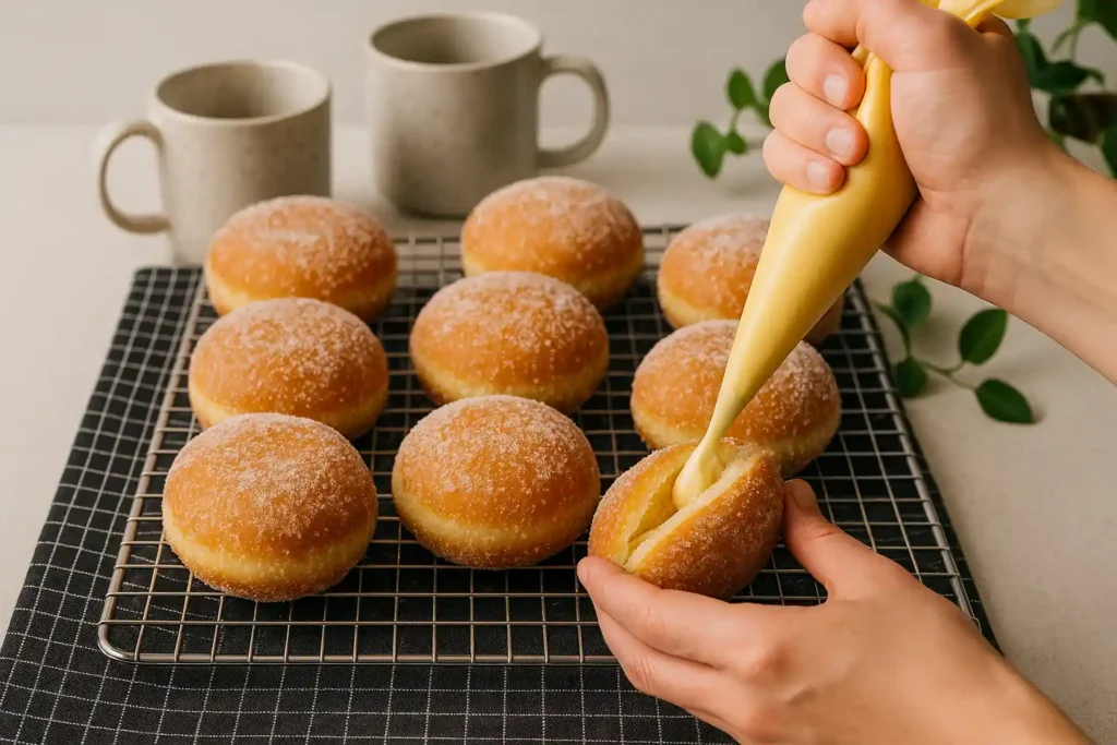 Mango brioche donut ingredients