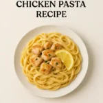 Recipe card image for creamy lemon chicken pasta
