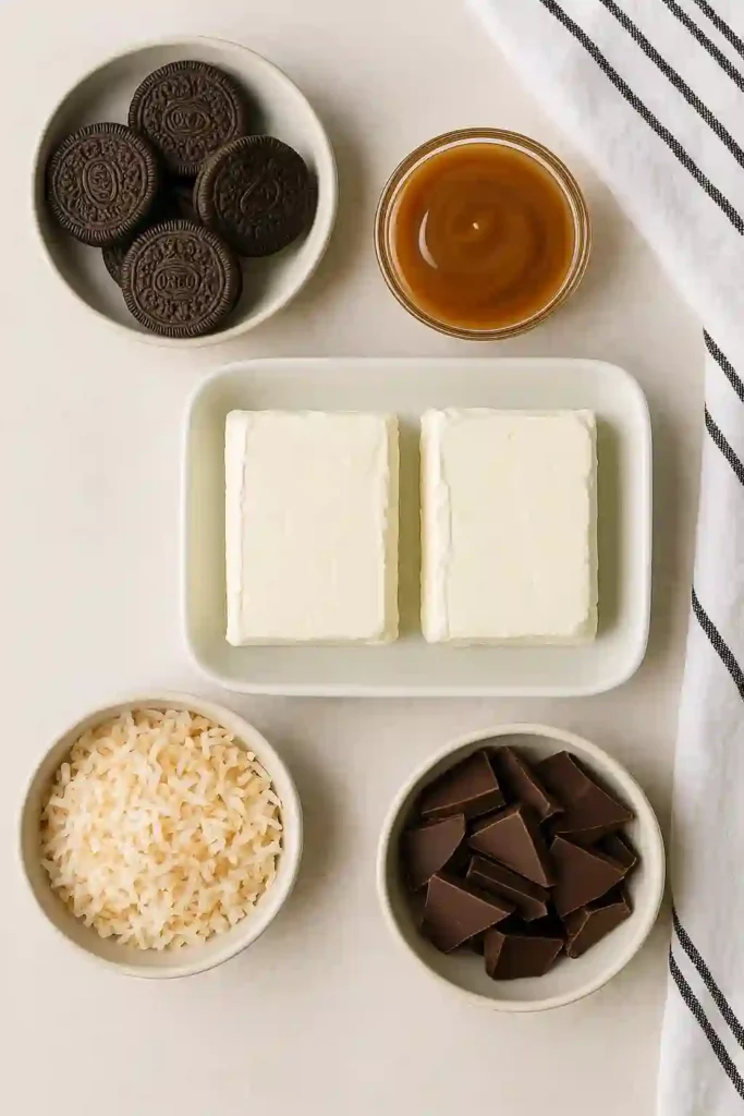 Ingredients for Samoa Cheesecake Recipe