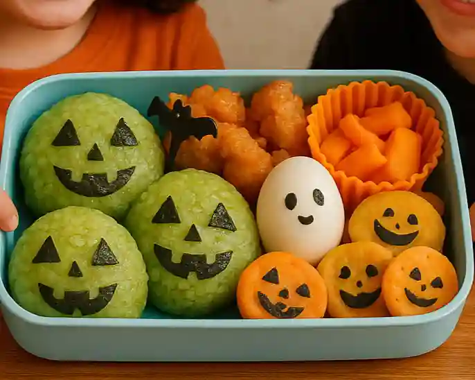 Halloween Matcha Onigiri Delight_Matcha Halloween Onigiri