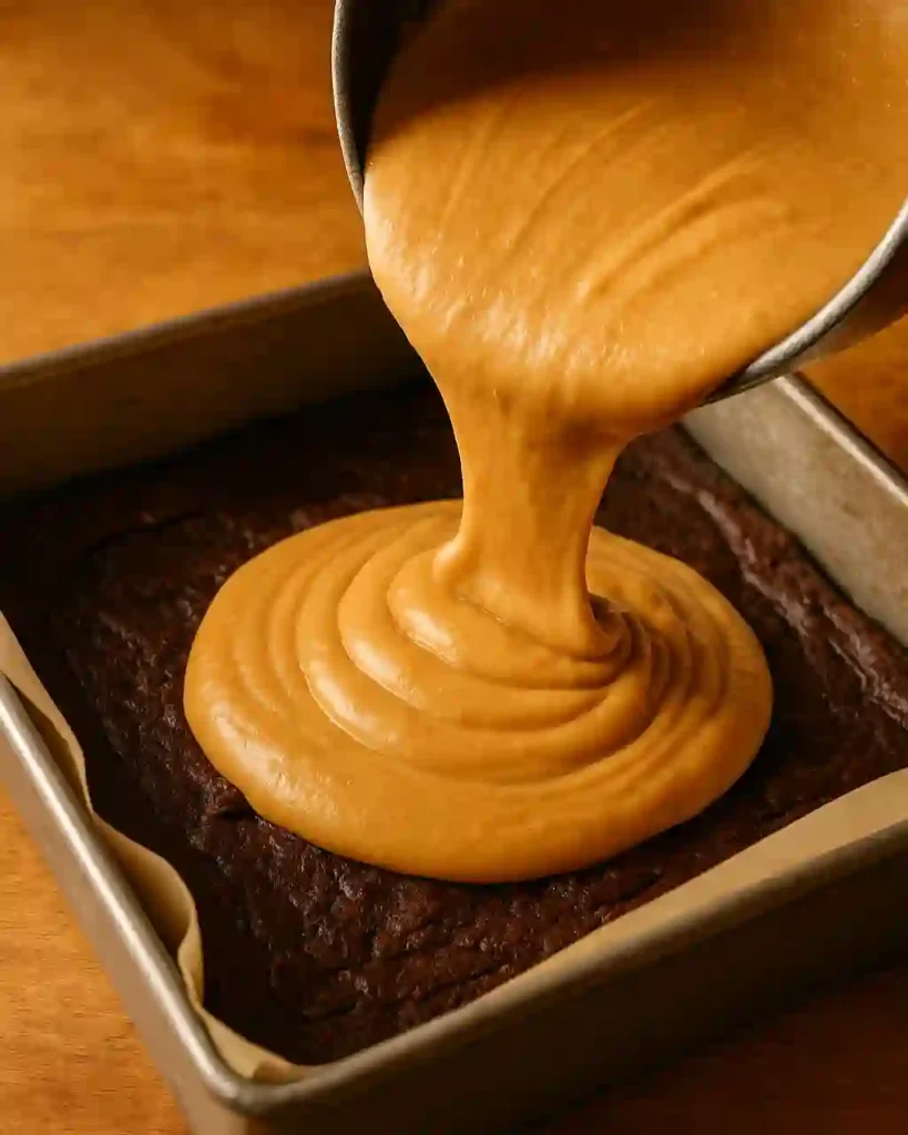 peanut butter fudge brownies step1