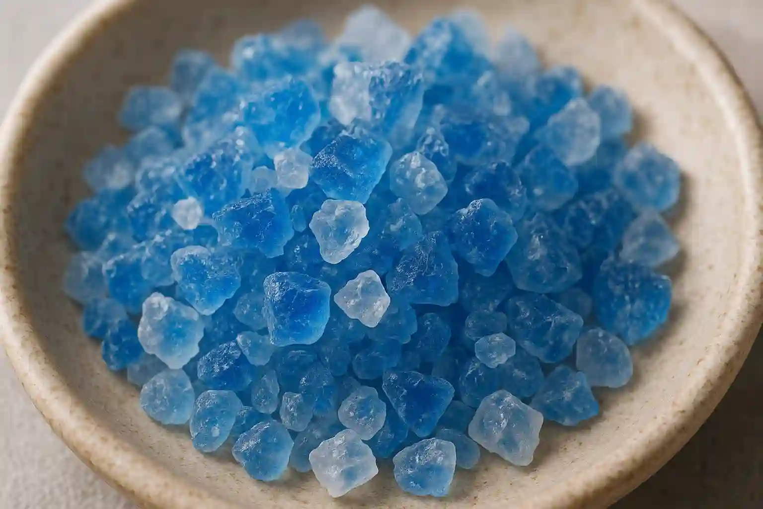 Authentic Persian blue salt Trick Recipe crystals with natural blue coloring for sleep-promoting bedtime recipe