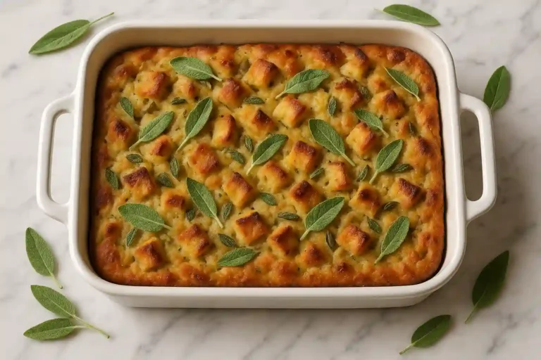 Stuffing Focaccia and Sage