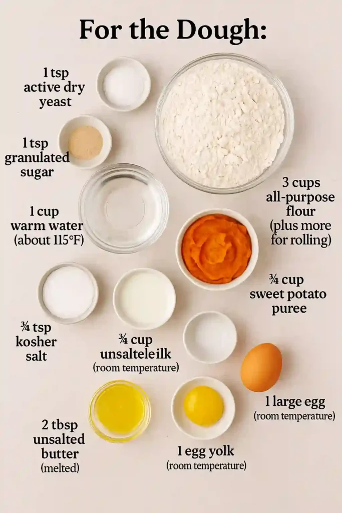 Sweet Potato Dough Ingredients
